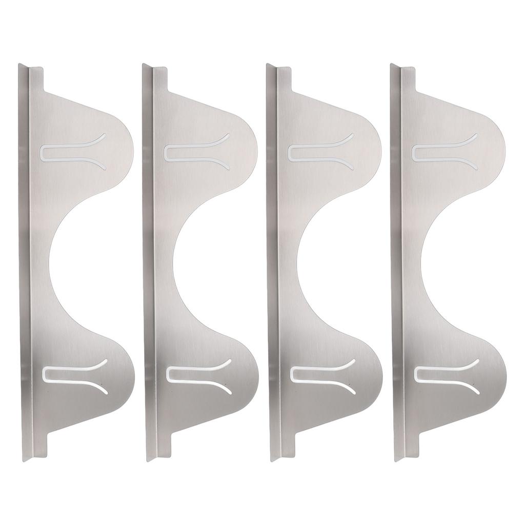 2 Pairs Stove Gap Cover Stainless Steel Retractable Stove Oven Gap Filler Guard Kitchen Counter Side Gap Silver 35cm to 70cm