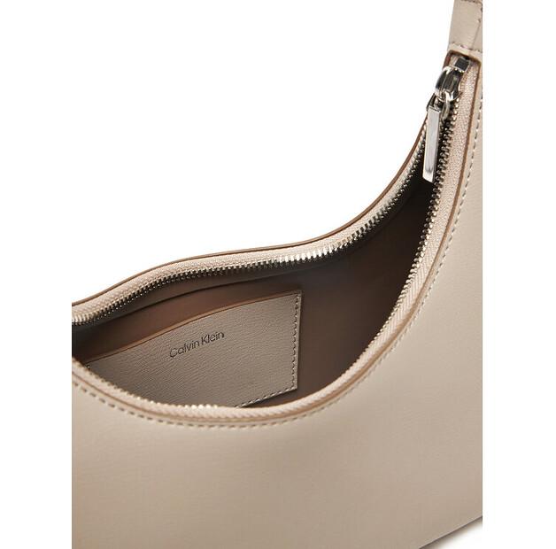 Bag Calvin Klein Calvin Klein Foil Logo Conv Shou?Lder Bag LV04F3272G Beige