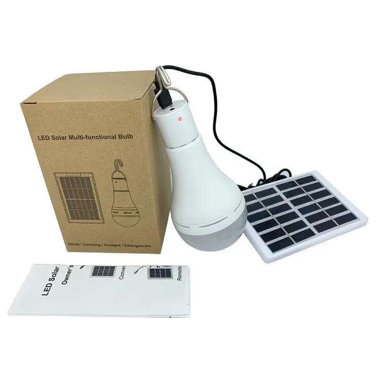 Super Bright Outdoor LED Emergency Bulbs 7W 9W Portable Outdoor Solar Powered LED Garden Lights Hanging Light Bulbs