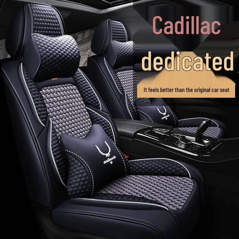 2020 Cadillac XT4 Car Seat Cover - Full Coverage Ice Silk Cushion, Universal for All Seasons