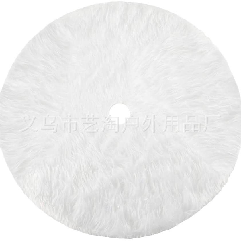 

Белая юбка для рождественской елки, плюшевый искусственный мех, ковер для рождественской елки, украшения для рождественской елки, украшение для дома в стиле Navidad 78cm белый