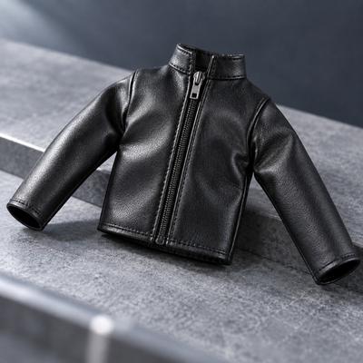 Zipper PU Leather Jacket Doll Zipper Coat  for 11.5 Inch Doll/for 1/6 Male Action Figure Dolls