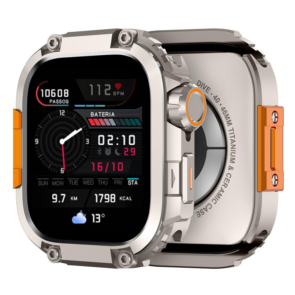 Luxury Alloy Watch Case for Apple Watch Series11 46mm Metal Frame Protection Shell Cover For Iwatch 11 10 46MM Case Accessories