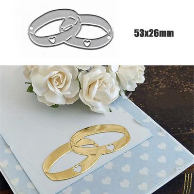 Hochzeit Ringe Metall Stanzformen Scrapbooking Stempel Handwerk Prägung Gestanzte Herstellung Schablone Vorlage
