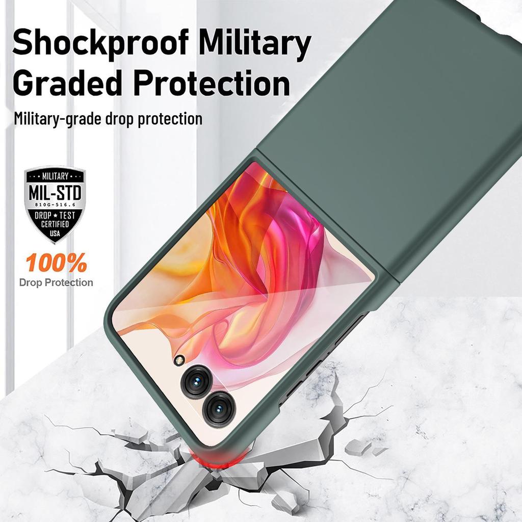 Motorola Razr50 Folding Screen Skin-Feel Protective Case with Tempered Film