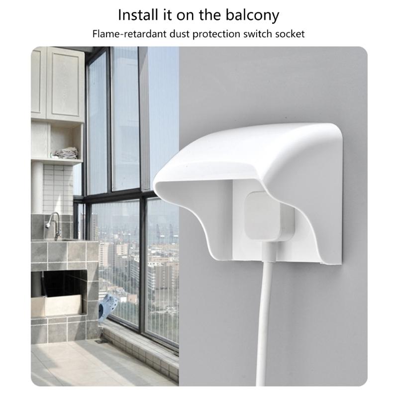 Weatherproof Socket Protective Box Plastic Outdoor Cover Suitable For Type 86 Switches Bathrooms Balconies And Kitchens