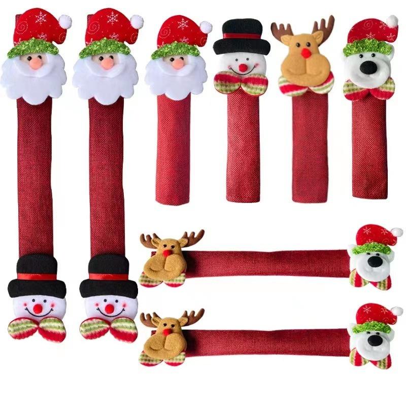 Plaid Red Stylish Fridge Handle Glove Add A Pop Of Color To Your Refrigerator For Christmas