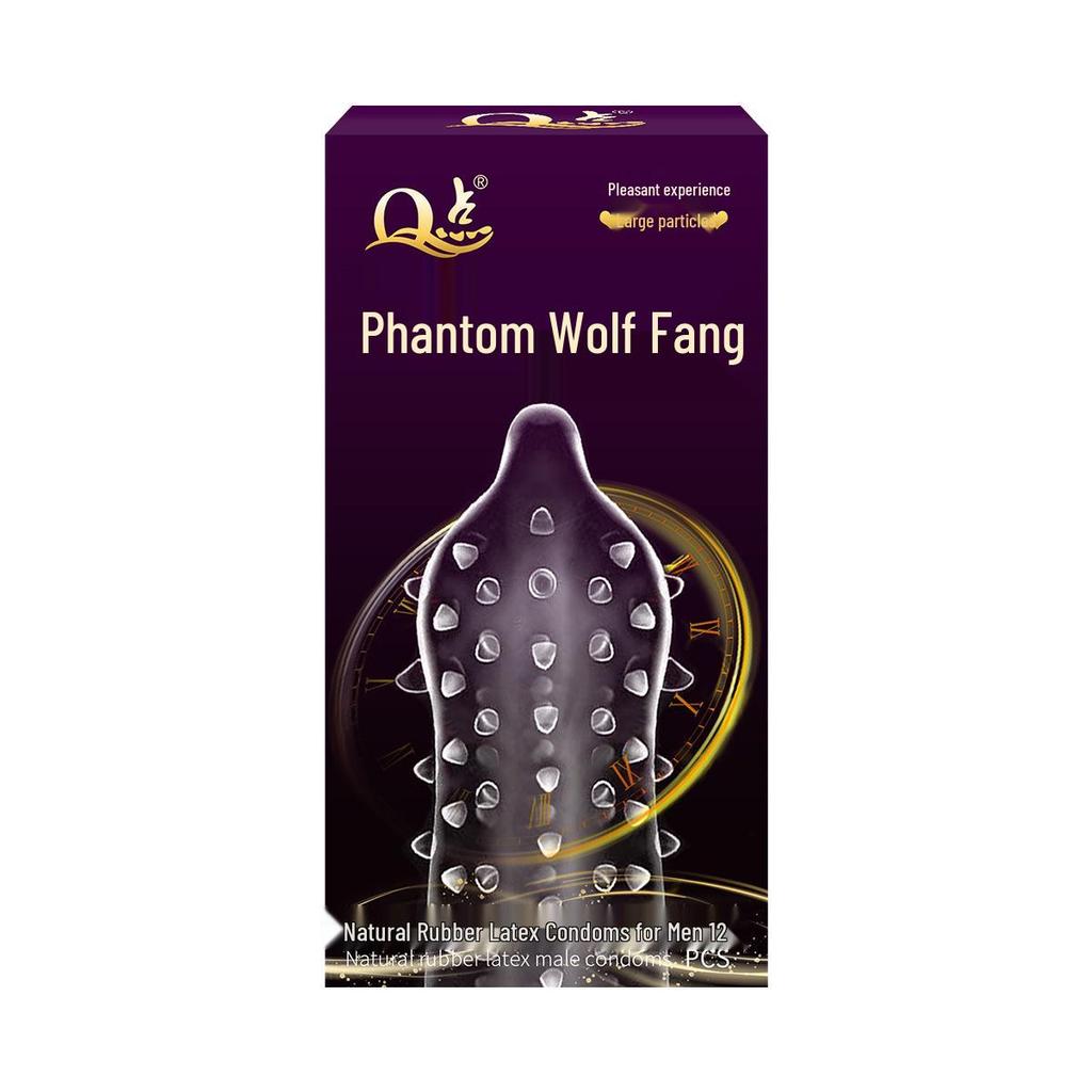 Q-point Hyaluronic Acid 001 Large Particle Delay Condoms - Long-lasting Contraceptives for Adults