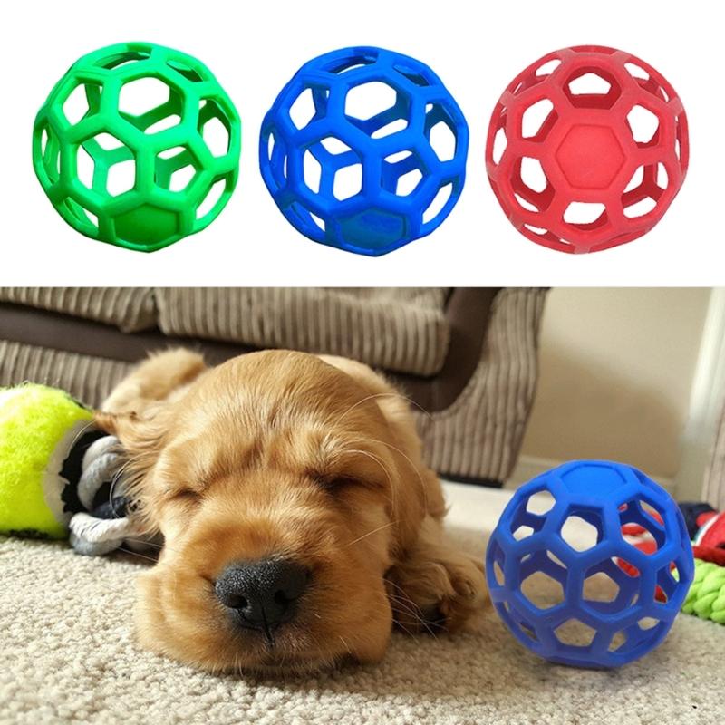 Puppy Toy Treat Dispensing Interactive Puppy Chewing Ball Chew Toy Puzzle Ball Treat Dispensing Teething Toy