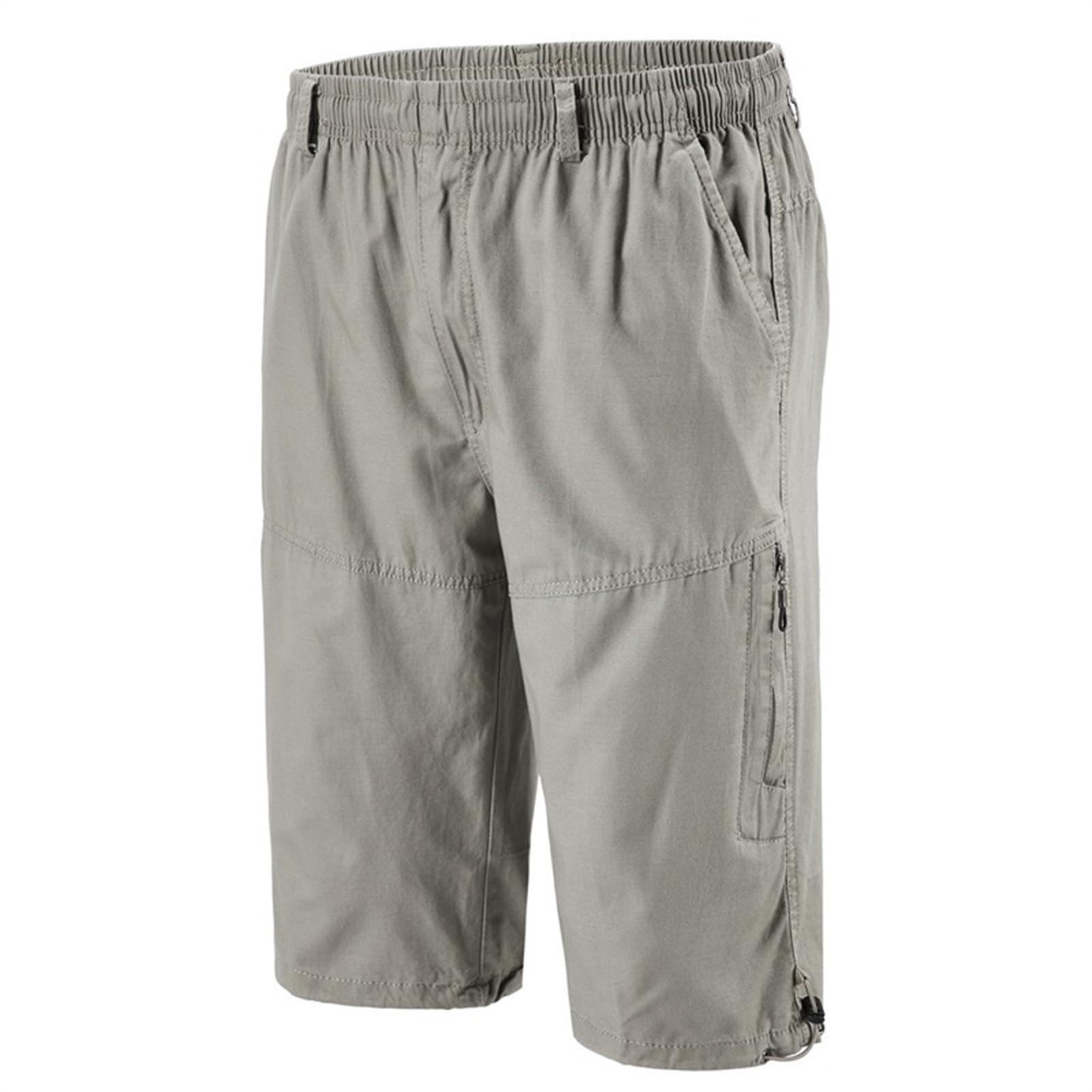 

Мужские повседневные цветные карманные пляжные рабочие брюки-карго на открытом воздухе, шорты, брюки XXXXL