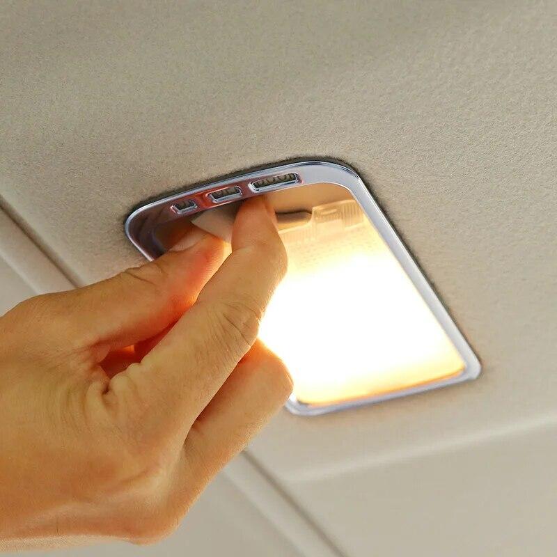 Pentru Nissan x-trail t32 Rogue Murano Sentra Pathfinder Față Spate Abajur de citire Capac lumini Trim ABS Carbon/Crom 2015-2018