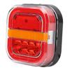 28 LED Stop Marker Lights Trailer Tail Light Waterproof Turn Signal Parking Reversing Brake Lamp for Car Truck Left