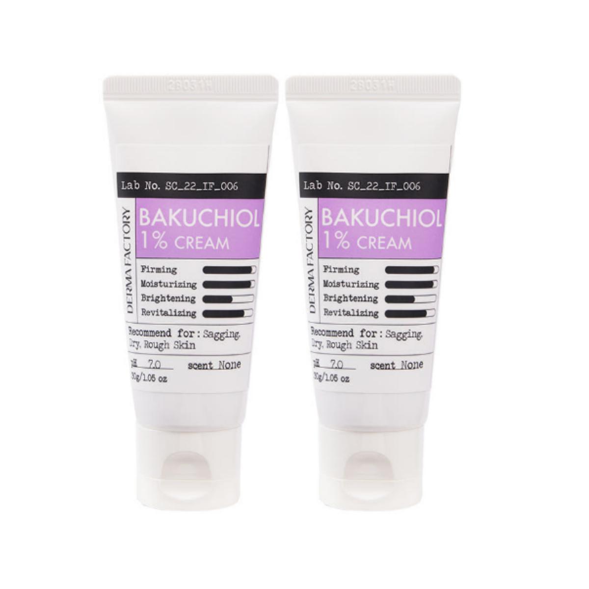 [DERMA FACTORY] Micro Essence Cream 30ml + Bakuchiol 1% Cream 30g Bakuchiol 1% Cream 30g X 2ea