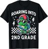 Roaring Into 2nd Grade Dinosaur Funny Im Ready for 2nd Grade Gift Unisex T-Shirt