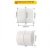 Exhaust Fan Check Valve 80/110mm Round Pipe Backdraft Damper No Noise Silent Vent Part for Bedroom Ensuite Bathroom