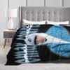 Super Soft Blanket Camping Omar Courtz Singer Throw Blanket  Flannel Bedspread For Couch Chair Sofa Bed Pattern Sofa Bed Cover