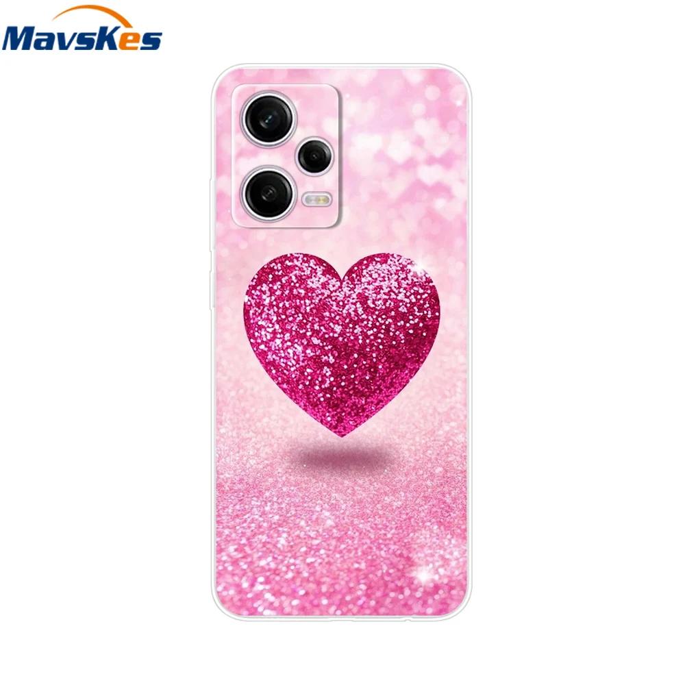 For Redmi Note 12 Pro Case Note12 Pro Cover Printed Silicone Phone Cover for Coque Xiaomi Redmi Note 12 Pro 5G Phone Case Funda