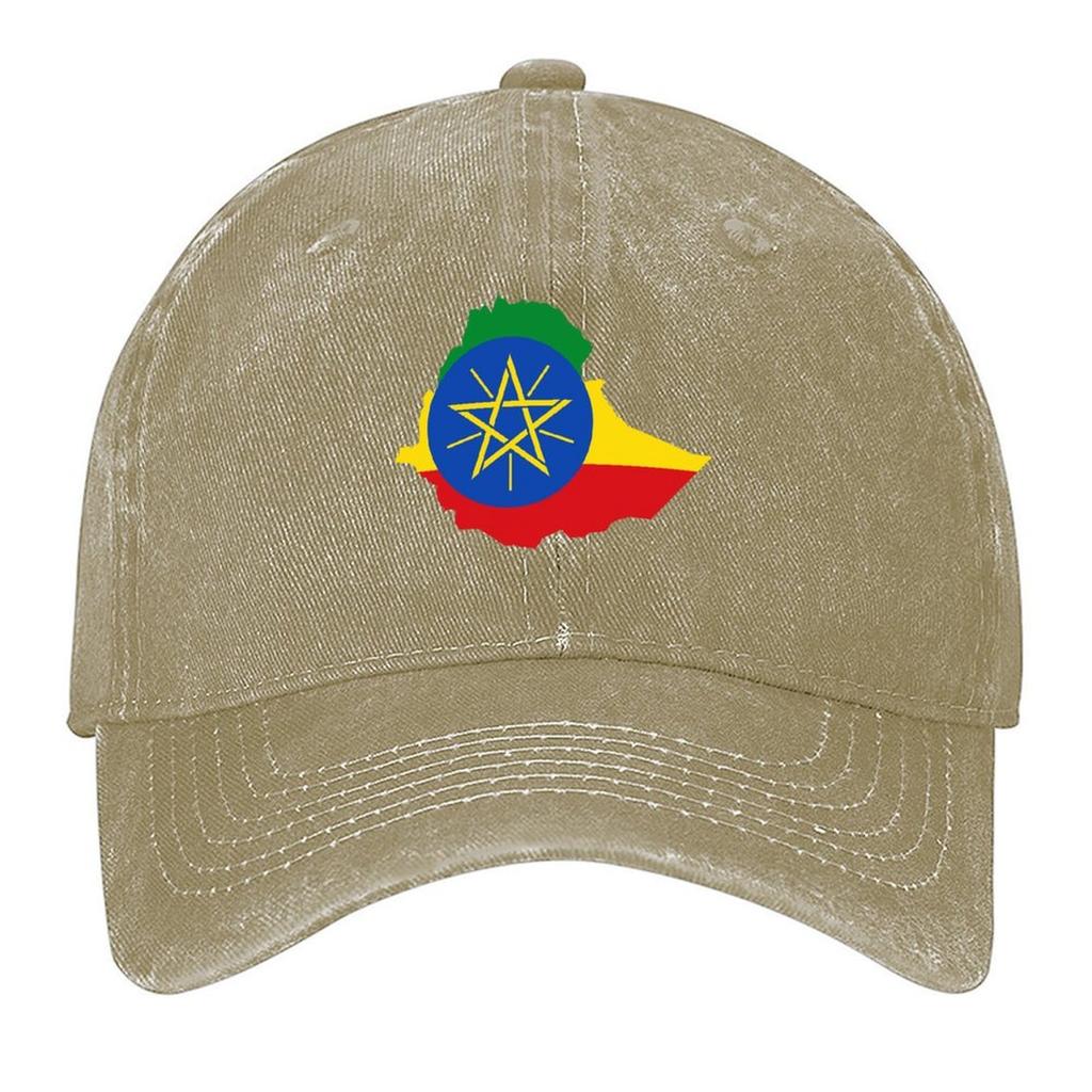 2026 Flag Map Of Ethiopia Baseball Cap Fashion Beach Anime Hat Dad Hat Golf Wear Female Men's