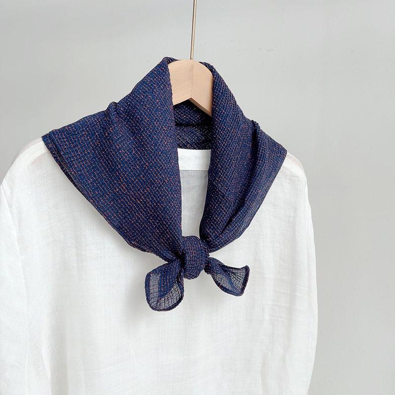 65*65cm Small Square Scarf Neck Protection Versatile Women Soft Hair Scarf Square Handkerchief Ladies Foulard Hijab