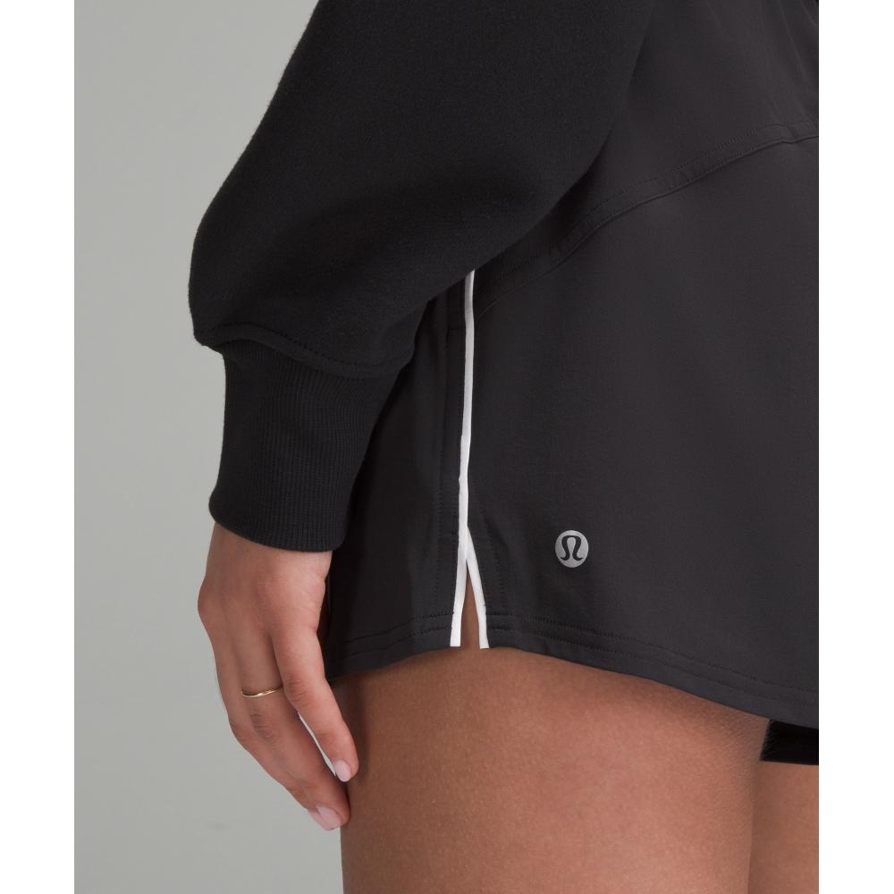Lululemon Lightweight High Rise Relaxed Short 3   Long Liner Black White