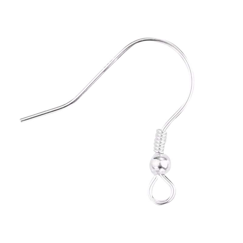 6pcs/pack Genuine 925 Sterling Silver Hook Ear Wire Hook Findings For DIY Jewelry Making Earring Accessories