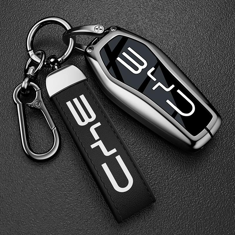 GGBFQ1 Fit For BYD Seal Sealion 6 Song Plus Atto 3 Han EV Dolphin Mini Car Key Case Cover Shel Keychain Accessories