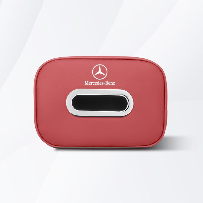 Car Tissue Box Seat Armrest Paper Towel Storage Bag For Mercedes Benz AMG W203 W206 W220 W205 W211 W212 W201 W210 W108 W168 W176