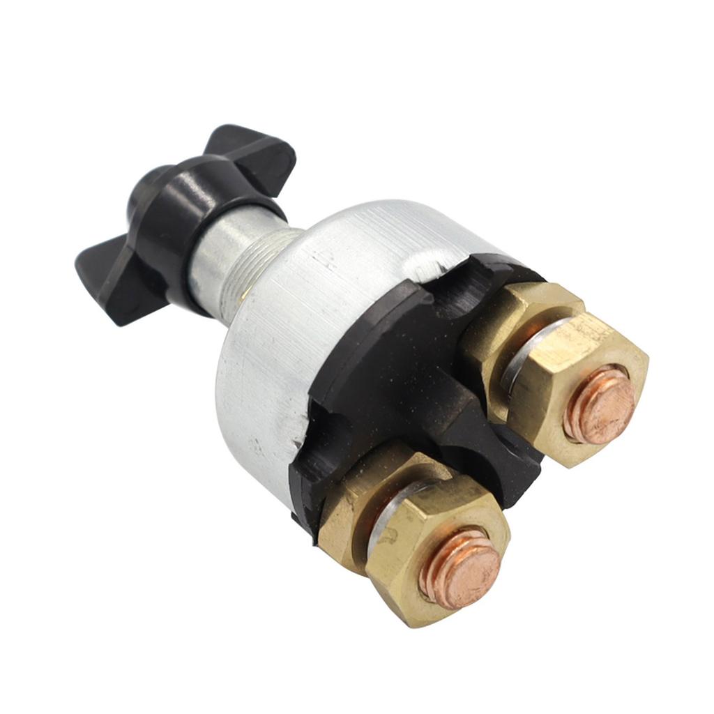 Heavy Duty Copper Battery Disconnect Switches for Marine Use Waterproof Knob Control Secure Power Shut Down Boats Motorhome