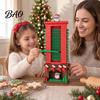 Christmas Home Decor Santa Chimneys Countdown Calendar, 24 Days Claus Advent Calendar Xmas Table Decoration for Holiday Party