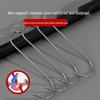 Stainless Steel S-Shaped Hook for Hanging and Drying Meat: Bacon, Duck, Sausage, Pork, Fish - Thickened and Pointed.