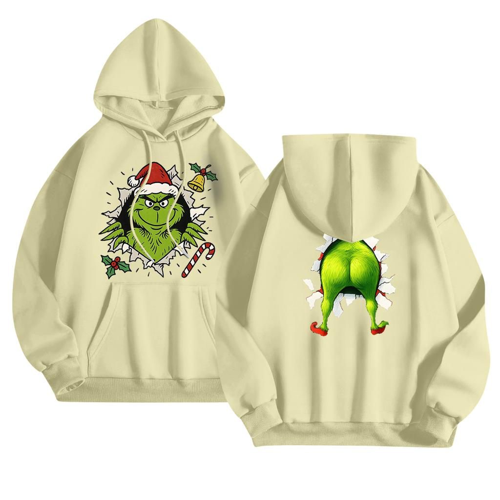 Women's Fashionable Casual Long-Sleeved Hooded Printed Sweatshirt