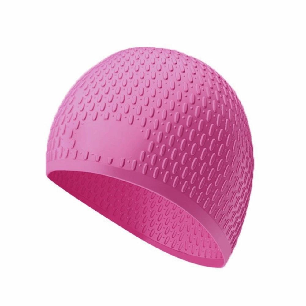 High Elasticity Silicone Swimming Cap Solid Color Swim Head Hood Diving Hat  Swimming Pool