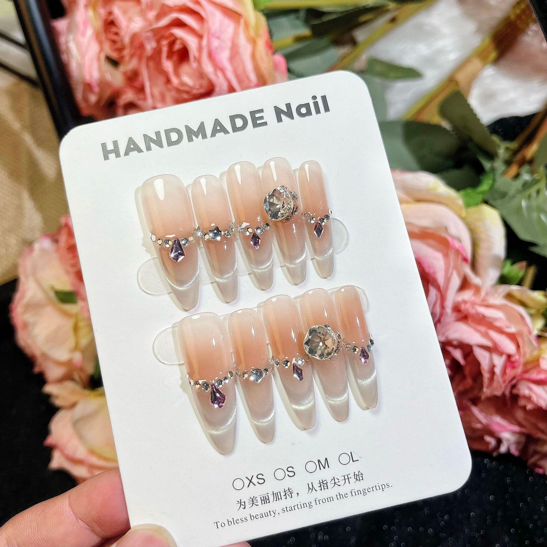 

Ручная работа Градиент Кошачий глаз Отбеливающий Желейный Нейл-арт 4.0 Small