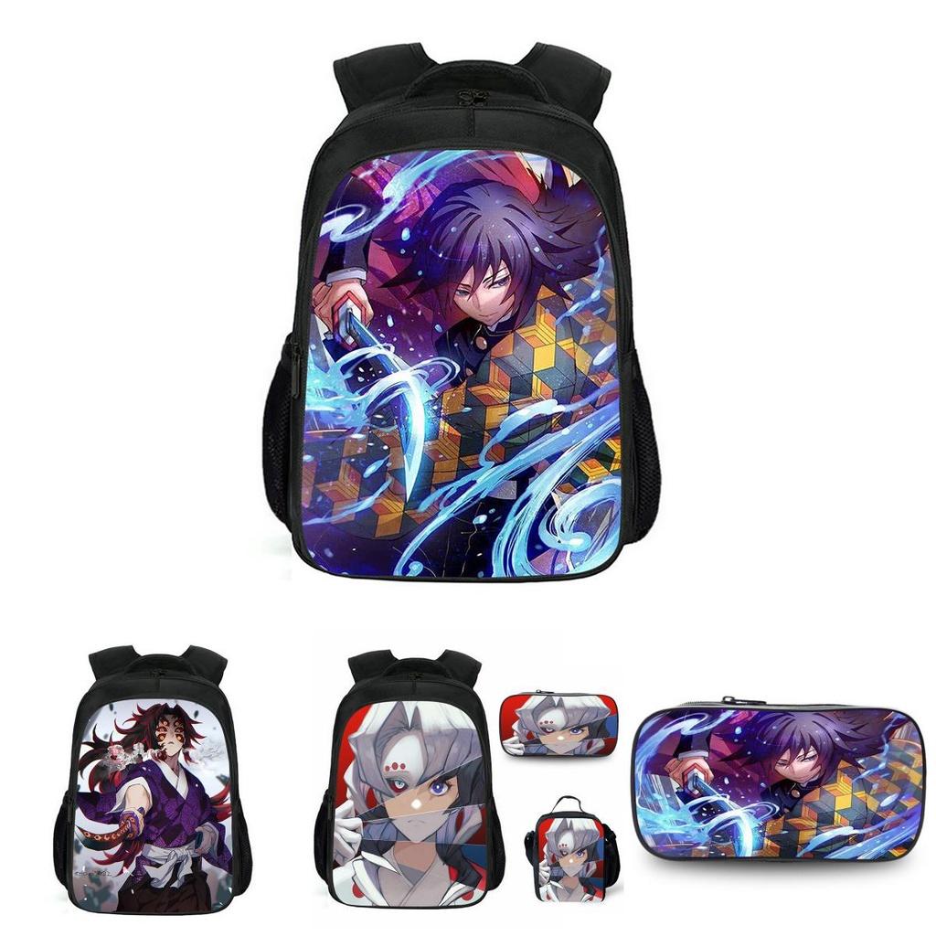 Large Capacity Demon Slayer Kimetsu No Yaiba Backpack With Durable Material And Stylish Design