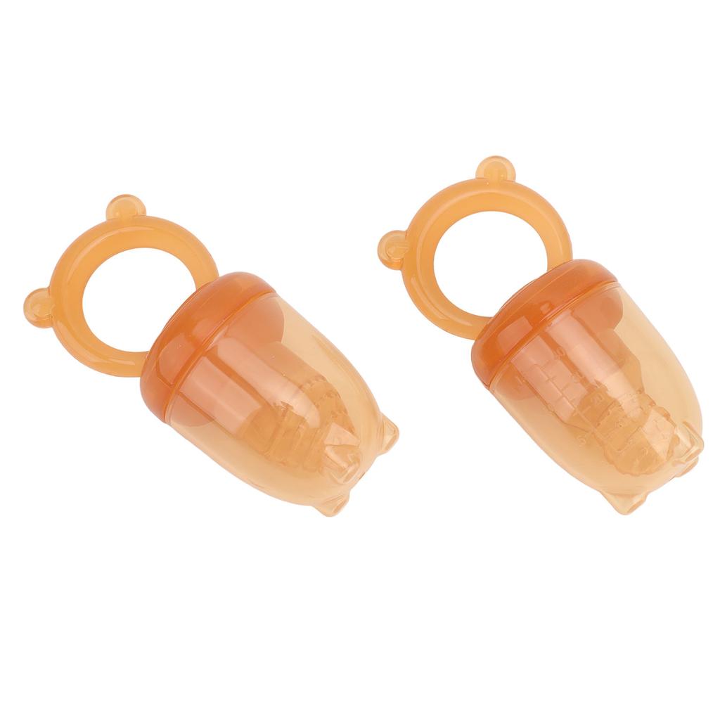 2PCS Baby Fruit Feeder Pacifier Fresh Food Silicone Safe Anti Leakage Infant Teething Teether
