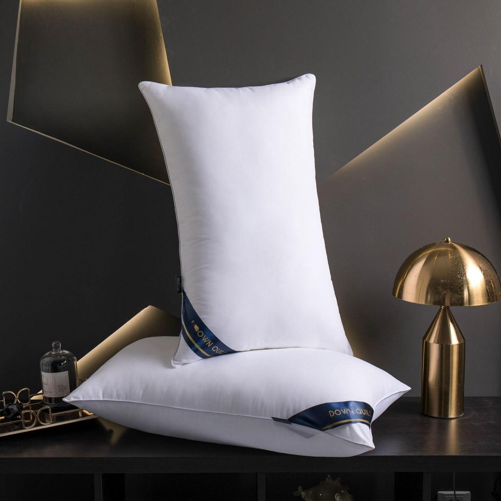 Pillows with Pillowcases  Set of High and Low Pillow Cores Not Collapse Nantong Home Textiles