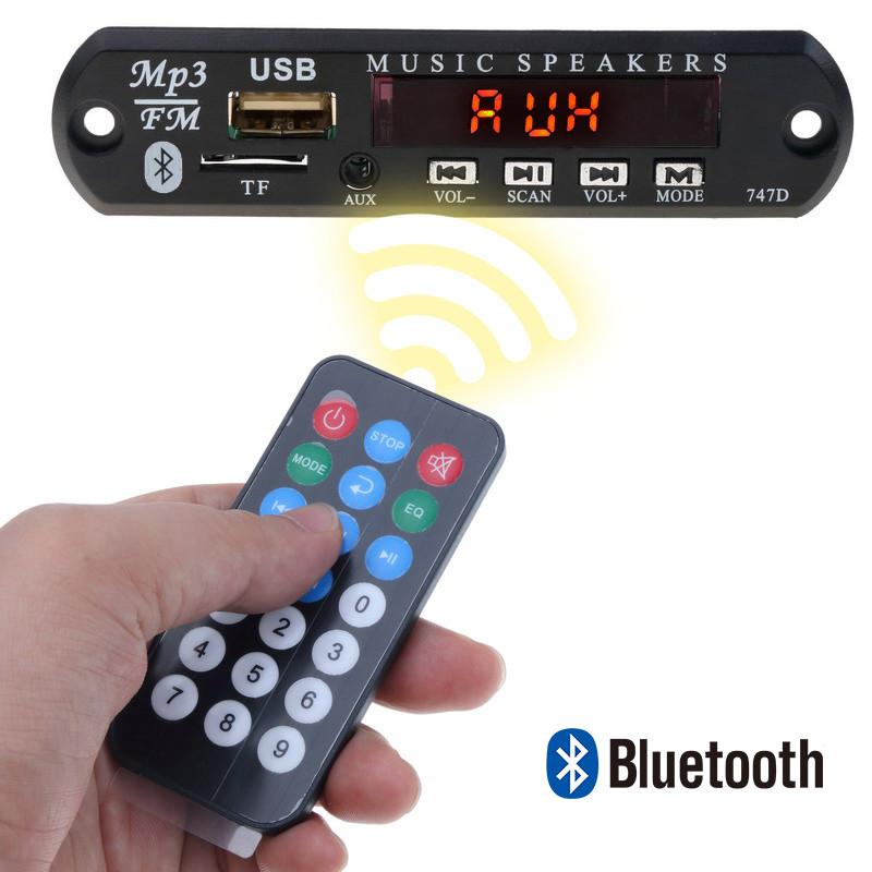 

Автомобильный MP3 декодер Плата Bluetooth Bluetooth Автомобильный MP3 усилитель 5 В 12 В USB FM TF Радио Аудио модуль Музыкальный динамик Пульт дистанционного управления MP3