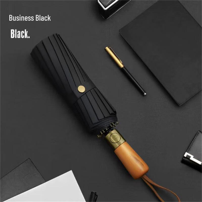 Ximengyuan Automatic Solid Wood Handle Umbrella