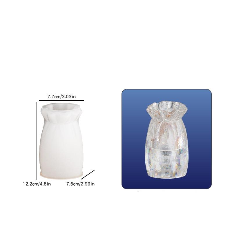 3D Modern Vase Silicone Mold DIY Flower Vase Molds Table Centerpiece Epoxy Plaster Concrete Flower Pot Mould Home Decoration