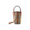 Burberry Detachable Adjustable Shoulder Strap Check Design Shoulder Crossbody Cotton Canvas Mini Bag Women handbags Brown 80704611