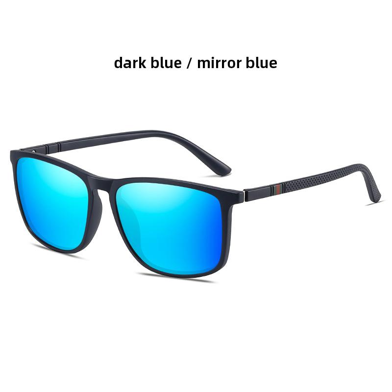 High Quality TR90 Sunglasses Men Square UV400 Vintage Designer Sun Glasses With Box