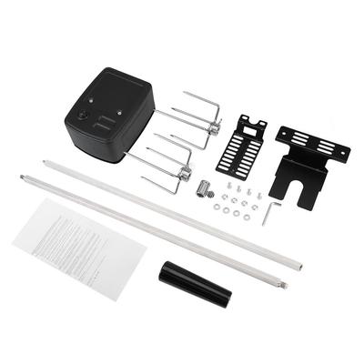 Universal Rotisserie Kit for Barbecue Stainless Steel Spit Rod Meat Forks with Electric Motor