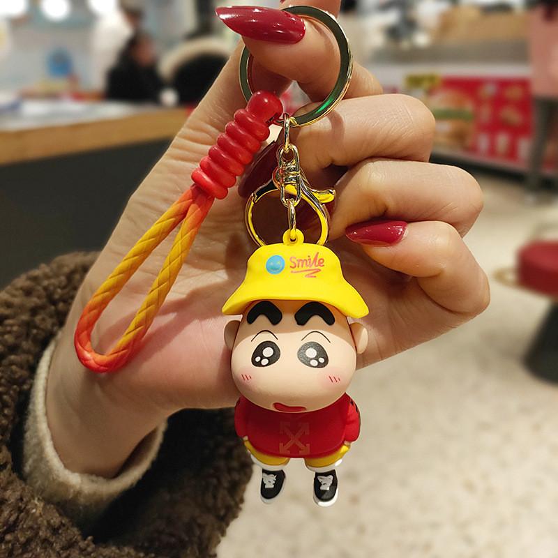 

Мягкий ПВХ Мультяшный Брелок Очаровательный Шин Дизайн Милый Парный Аксессуар Сумка красный