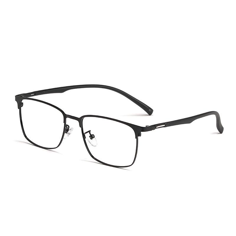 Fashion Men Ultralight Business Retro Alloy Full Frame Glasses Square Glasses Frame Optical Prescription Glasses Frame