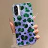 Pink Green Leopard Print Women Phone Case for Samsung Galaxy A16 A55 A07 A17 A56 A36 A26 A53 A06 A14 A24 A34 A54 A15 A12 Cover
