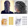 100 Piezas Cuentas para Rastas, Colgantes Decorativos para Accesorio de Cabello Colgante de Pulsera