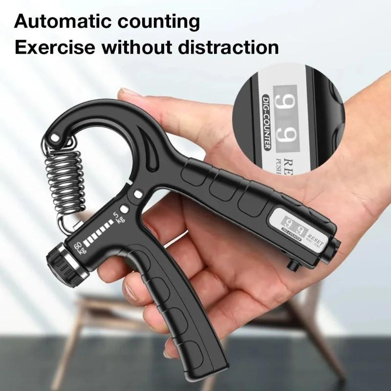 5 To 60 Kg izable Fit Grip Strengthener Grip Strengthener with Reverse Wrist Forearm and Hand Exerciser for Muscle Building