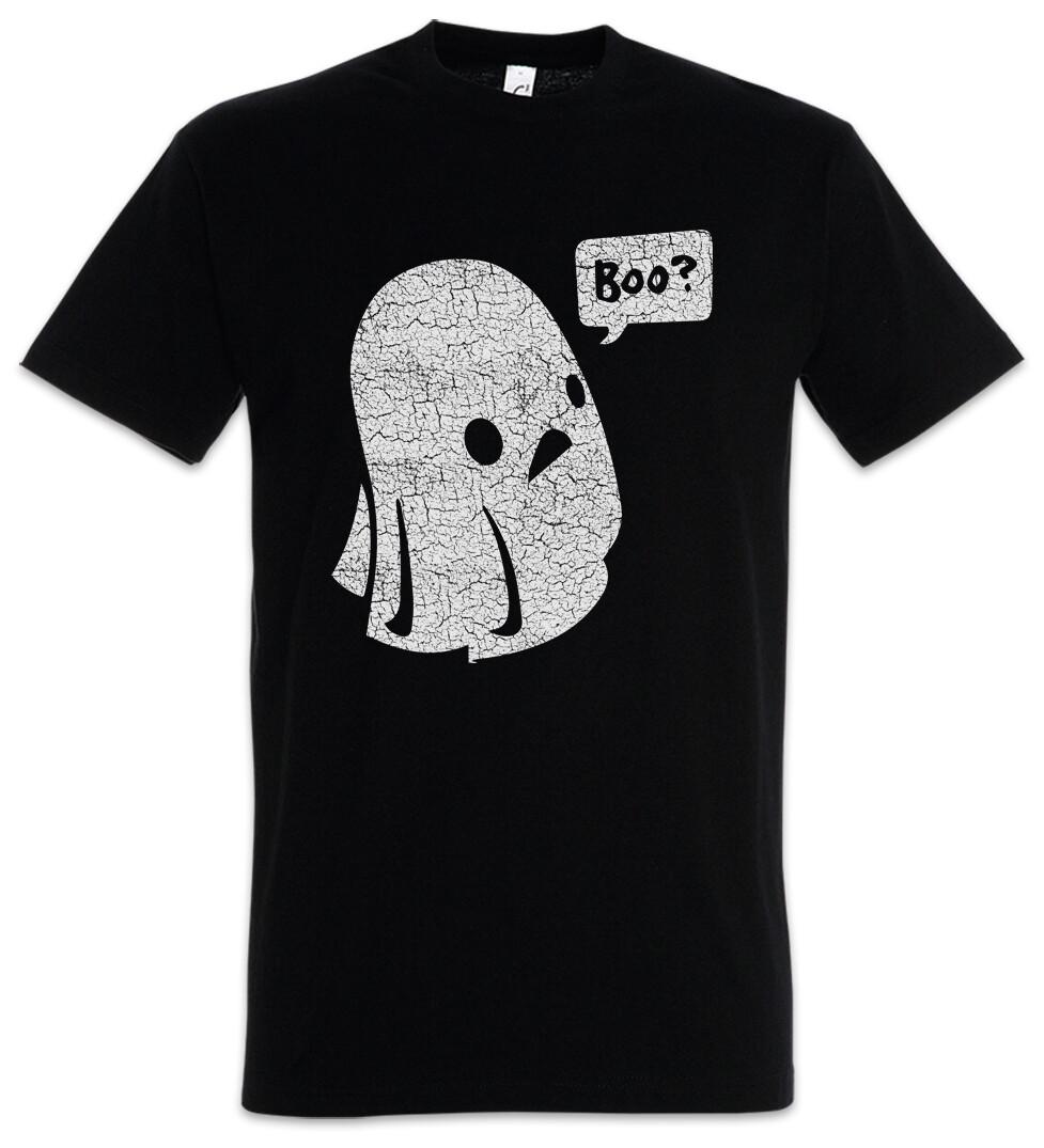 Boo I Mens T-Shirt Mens Womens Tees Top Spectre Viral Ghost Ghost Cute Halloween Comic Ghost M