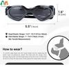 ATUBAN Dog Sunglasses for UV Protection Wind Protection Dust Protection Adjustable Strap Pet Glasses for Snow Beach Motorcycle