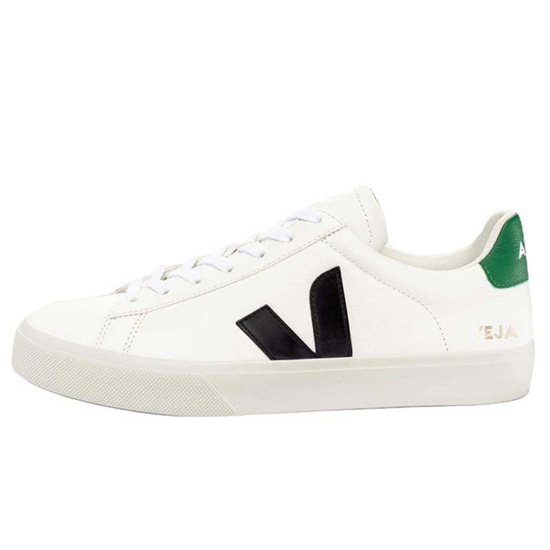 VEJA Campo Chromefree Leather White Black Emeraude CP0503155 36